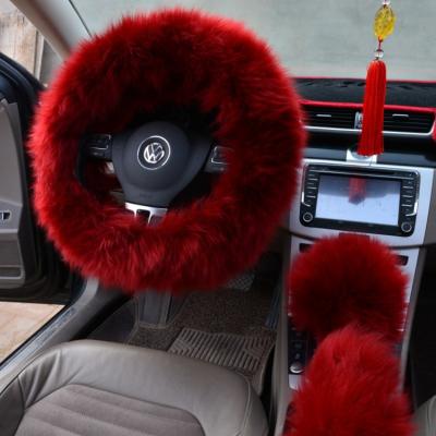 China Auto Safety 36/38/40 cm Car Steering Wheel Cover Leather Car Wheel Cover Anti-skid Increased Steering-Wheel Cover Gold for sale