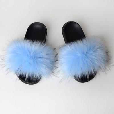 China Fashion Trend New Products Fuzzy Sandal Faux Fur Slipper Women for sale