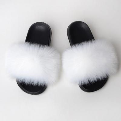 China Fashion Trend Wholesale Faux Fur Slide Slipper Sandals for sale