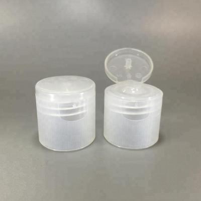 China Non Spill 24mm Soft Plastic Liquid Soap Bottle Flip Top Cap Shower Gel Snap On Top Dispensing Cap for sale