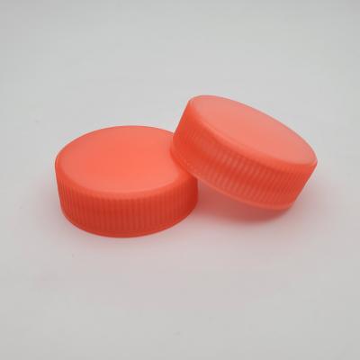 China Flip Non 32 MM Round Lid Bottle Cap 32 Ribbed / 400 Orange Plastic Screw Cap for sale