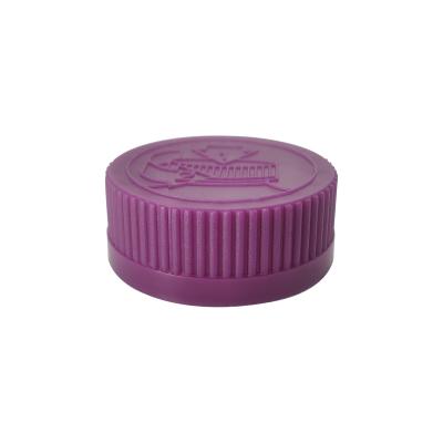 China Non Spill Child Resistant Cap 38 Mm Purple Medicinal Capsule With Pattern for sale