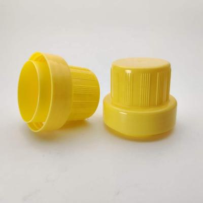 China Non Spill Liquid Cleaning Laundry Detergent Cap 60mm Plastic Cap With Clear Lid Detergent Measuring Cap for sale