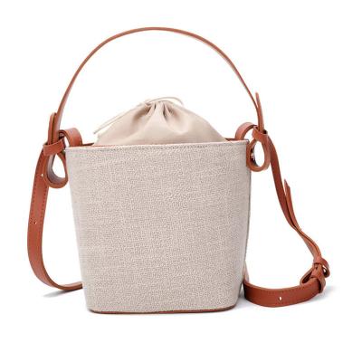 China Fashion China Supplier High Quality Custom Ladies Handbag Purses Bucket Canvas Bucket Shoulder Bag for Woman and Girls for sale