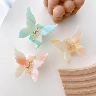 China Korean Hair Beauty Custom Women Acetate Hair Crab Clips Butterfly Claw Jaw Hair Clips for sale