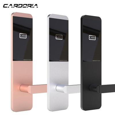 China New CARDORIA Hotel/School/Office Fashion RFID Hotel Lock Radio Frequency Card Lock Part Is A Door Lock With Free Software en venta