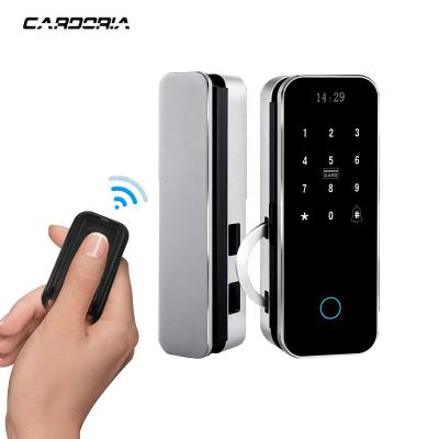 China Digital doorbell APP doorbell lock intelligence blue wireless remote control smart mobile assistant integrated remote control statistics glass door lock for sale