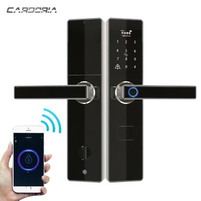 China Home& School& Apartment& Office Digital APP Front Door Lock WiFi Fingerprint Controlled Smart Door Lock for Home Office Residential for sale