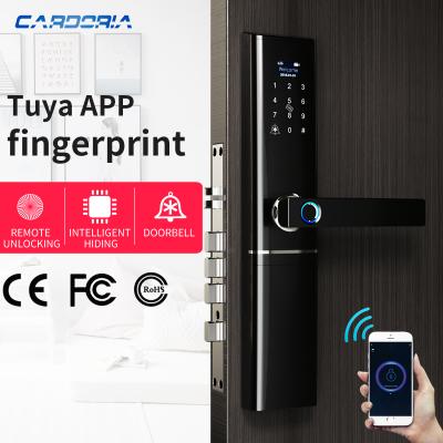 China Tuya zinc alloy smart lock Wifi remote control zinc alloy application for home and apartment&office smart digital lock for sale