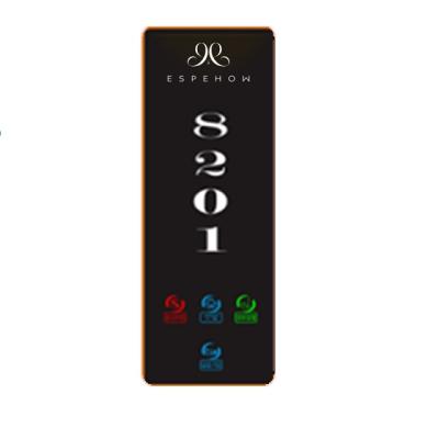 China LED Backlight Digital Display Colors Hotel Room Number Door Sign Plate Modern Electronic Hotel Door Plate à venda