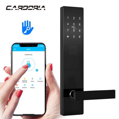 China With Keyless Electronic Fingerprint ttlock Wifi App Ttlock Ble Card Transmitter Door Lock Biometric Intelligent Mobile Lock Control Guangdong Factory zu verkaufen