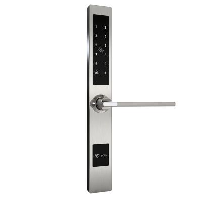 China 310*40MM Password Lock Broken Bridge Sliding Door Password Lock Aluminum Alloy Electronic Smart Narrow Door Lock for sale