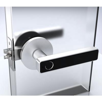 China Wooden Biometric Keyless Safe Smart Door Lock Single-Cylinder Lock Entry Door Handle Lock Fingerprint Door Bedroom Door Interior Door Lock for Family Residence à venda