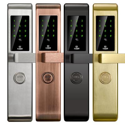 China Economic Handle Design Shenzhen Advanced Biometric Digital Electronic Smart Keyless Password For Home Security Anti-theft Smart Lock Series for sale