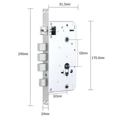 China Fingerprint password visual security family door lock camera cat eye wifi smart app card lock Te koop