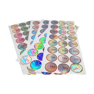 China Scratch Factory Price Customs Seal Label- Packaging Silver 3D Hologram Stickers for sale