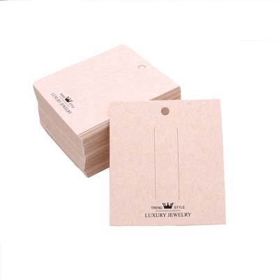 China Fashion Logo Customize Display Paper Cards for Necklace Jewelry Earrings Cards for sale