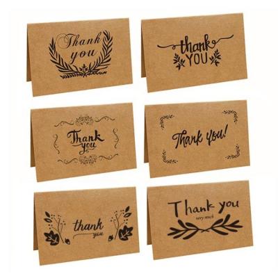 China Europe Matt Paper Tags Cards Gold Custom Printed Hot Stamping Thank You Cards for sale