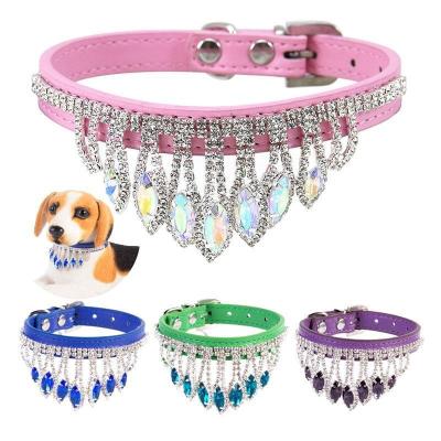 China Pet Collar Multi-size Diamond Color Cat Dog Collar Ornament Multi-size Dog Collar Jewelery JEWELED for sale