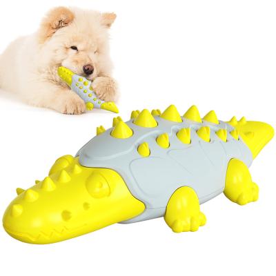 China Factory New Crocodile Dog Toys Auto Wholesale Leakage Ball Molar Stick for sale