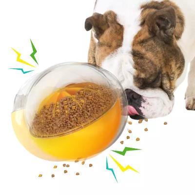 China New Automatic Adjustable Missing Food Sounding Ball Lemon Dog Toy for sale