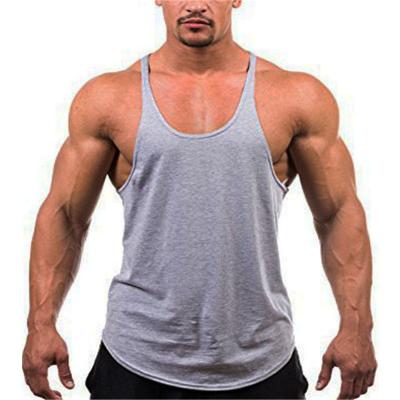 China Viable Men's Running Vest Bodybuilding Stringer Tank Top Men Gym Sleeveless Shirt for sale