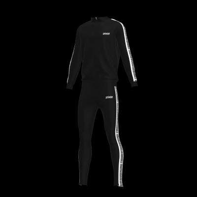 China Hot Factory Sale Mens Tracksuit Set Custom Breathable With Side Stripes for sale