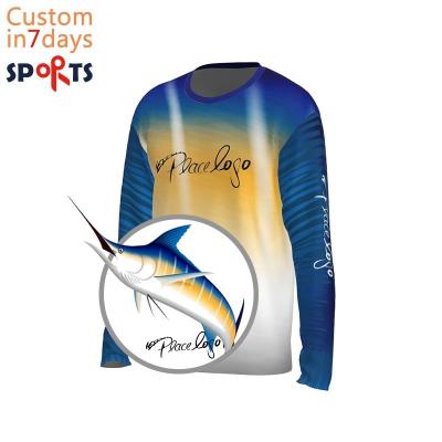 China Custom Made Orhor Logo Men's Long Sleeve Cool Shirt Antibacterial Antibacterial Performance Fishing UV Fishing T-Shirt for sale