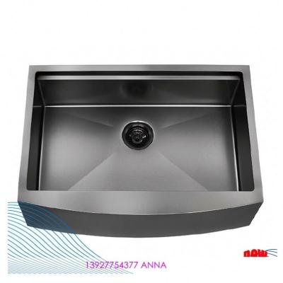 China Without Faucet Mount Single Bowl Stainless Steel Kitchen Farmhouse Sink Hand Made USA Warehouse Delivery for sale