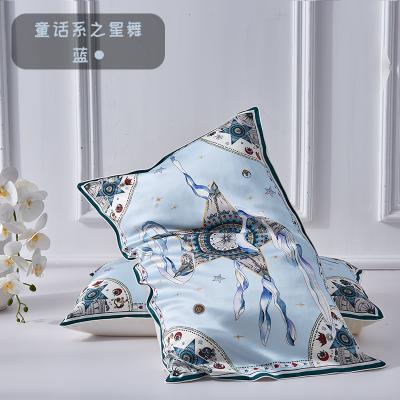 China JILI sustainable SILK digital printing luxury styles 19MM 100% mulberry silks and Tencel fabric pillow cases for adults for sale