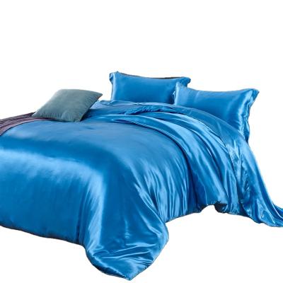 China hotel silky silk duvet cover mulberry silk comforter cover laxuary bedding sets for sale