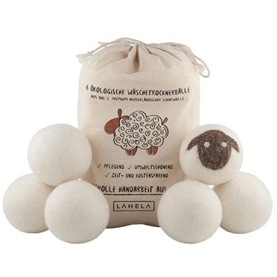 China Odor Elimination / Dehumidification 100% Eco-friendly Handmade Organic Wool Felt Dryer Balls Laundry Wash Balls For Laundry for sale