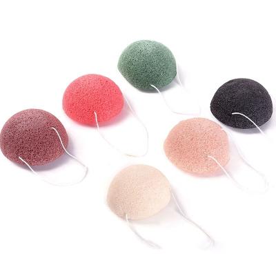 China Wholesale Pure Natural 100% Pure Charcoal Konjac Sponge Cosmetic Makeup Sponge Puff for sale