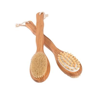 China All Natural NEWSET 44CM Long Handle with Easy Grip to Handle Bath Body Bamboo Wet Dry Brush for sale