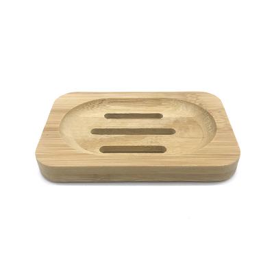 China Suit for Variety of Soaps Eco-friendly Bamboo Wooden Soap Box Handmade Bamboo Soap Dish for Bathroom for sale