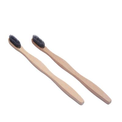 China Disposable Wholesale Eco-friendly Charcoal Infused Biodegradable Organic Natural Bamboo Bristle Toothbrush for sale