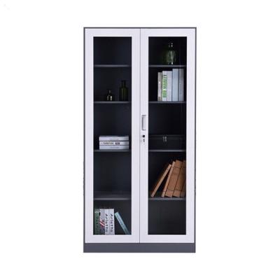 China Steel Adjustable Swing Glass Door (Other) Office Furniture Storage Cupboard For Library Books for sale