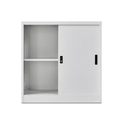 China (Size)Adjustable Vertical Gray Sliding Door Shoe Wardrobe Wall Filing Cabinet with Safe for sale