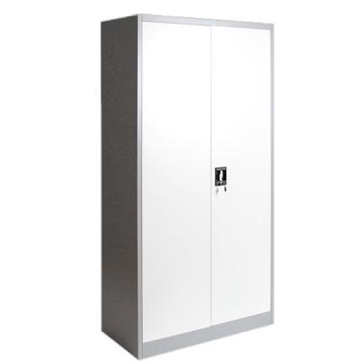 China Popular Modern Bedroom Wardrobe Metal 2 Door Steel Wardrobe With Hanger for sale