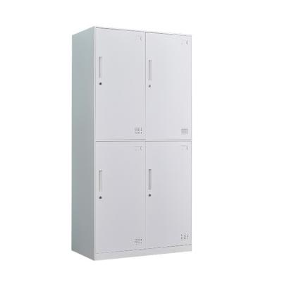 China Office Furniture Easy Assemble Steel Iron 4 Doors Multicolor Locker Room Gym Pension Storage Closet For Clothes L2-D2 for sale