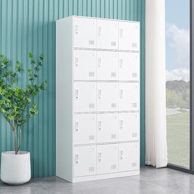 China Hot Sale 15 Doors Ski Pool Police Fitness Basketball Room Football Bank Iron Storage Clothes Locker Cabinet L3-D5 for sale