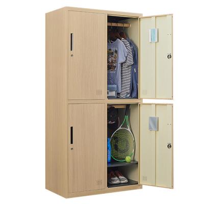 China High Quality 4 Doors Spa Metal Gym Lockers With Hanging Rod L2-D2 for sale