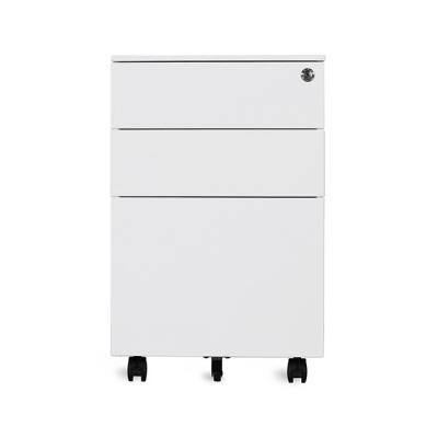 China Commerical Office Furniture Table Side 3 Drawers Metal Adjustable Storage (Other) Filing Cabinet for sale