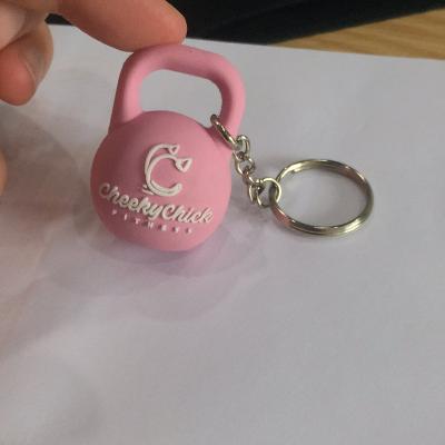 China Gym Plastic Custom Kettlebell Key Chain for sale