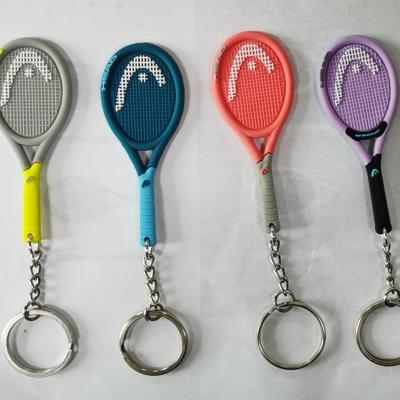 China Plastic Custom Racket Key Chain for sale