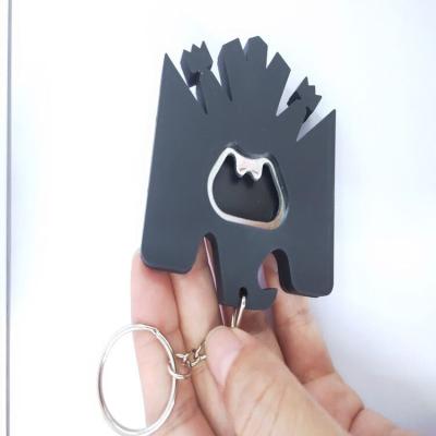 China Viable Wholesale PVC Soft Rubber Silicone Factory Bottle Opener Funny 2D 3D Key Chain Magnet Custom Logo for sale