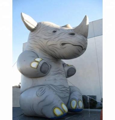 China Promotion Customized Advertising Inflatable Giant Rhino, Inflatable Clown Rhino For Event for sale