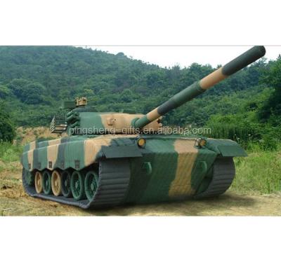 China Promotion Customized Big Inflatable Tank , Cartoon Inflatable Tank For Sale for sale