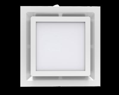 China Bathroom Proyum High Air Circulation Ventilator Square Ceilling Exhaust Fan with LED Light for sale