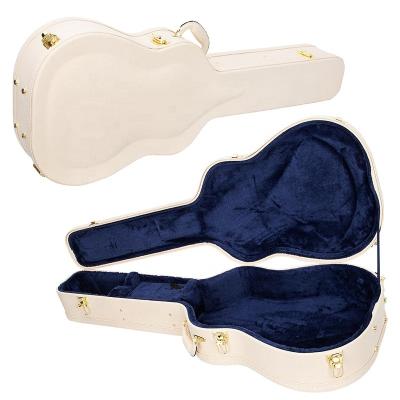 China Classic Acoustic Guitar Box Guitar Case Deluxe Hard Case Guitar Carrying Case Acoustic Guitar OEM for sale